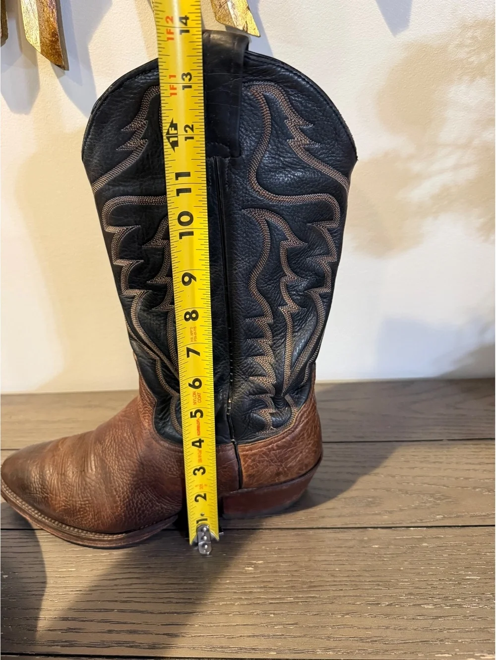 Western Leather Cowboy Boots Size 10